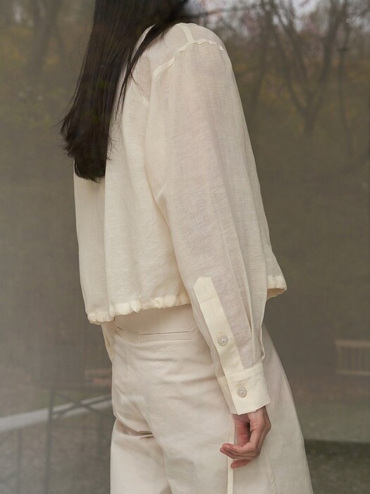 ATHE LINEN SHIRT [VANILLA YELLOW]