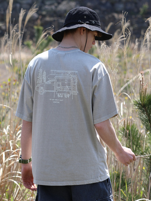 Traveling Caravan Lineart T-Shirt CST108 / 4colors W