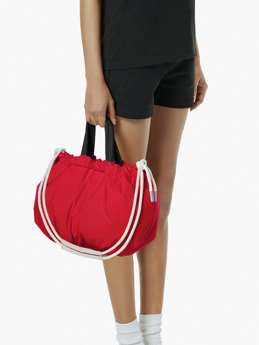 PUFFER BAG 55 ROPE - RED