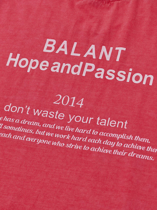 Pigment Hope and Passion Tshirt - Red