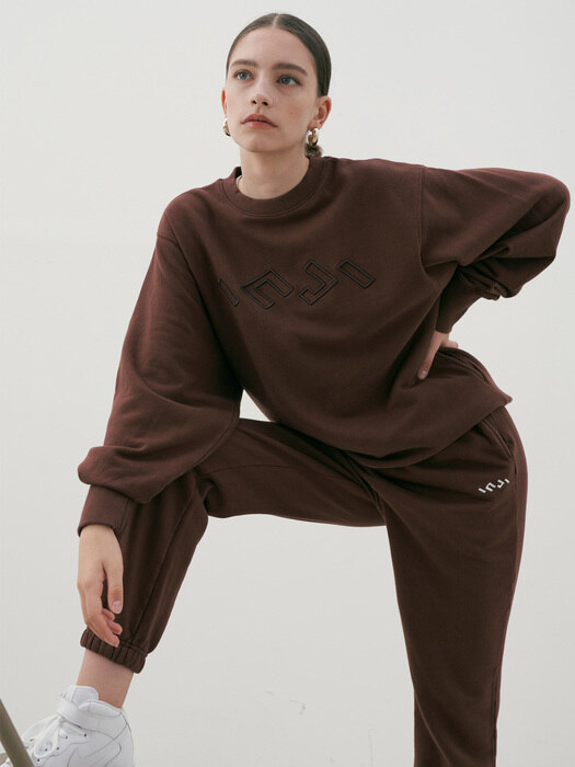 COZY SWEAT SHIRT BROWN