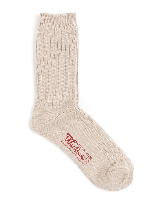 COTTON RIB SOCKS SET (ivory/beige/brown/charcoal)