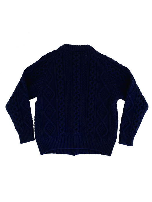 Via Cable wool knit cardigan
