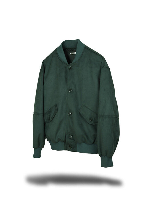 ECO-SUEDE BLOUSON - D.GREEN