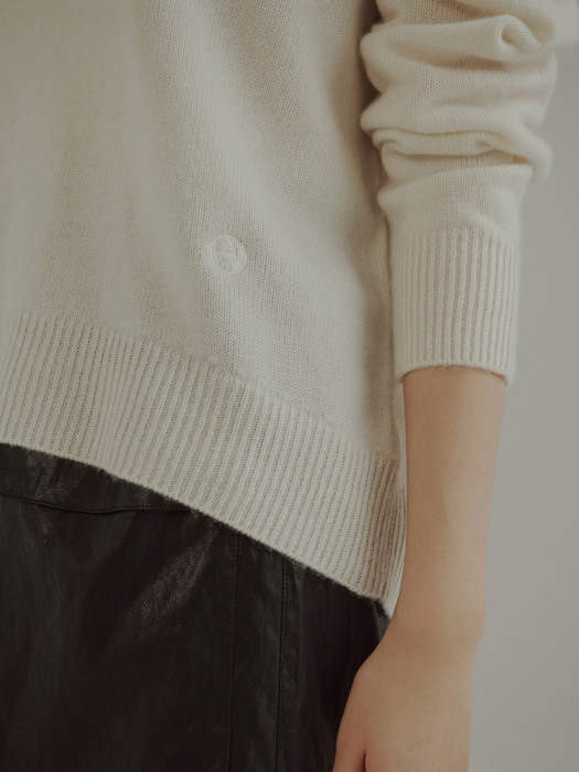 Cashmere Wool Oversized Sweater Ivory