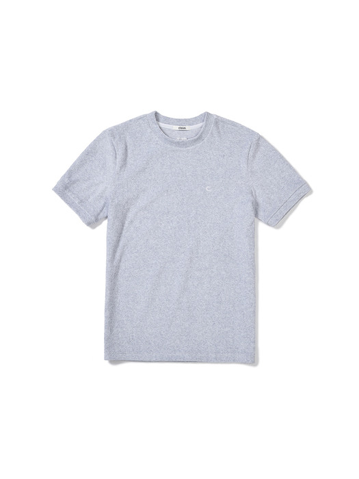 Terry T-shirts Melange Grey