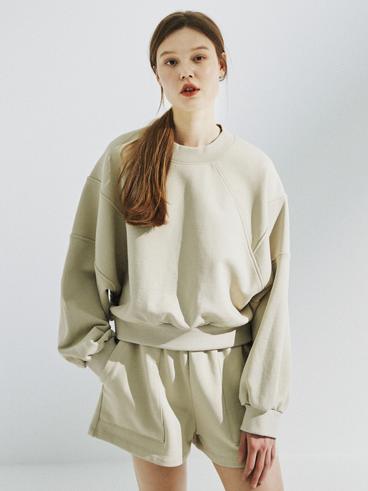 Dolman Sleeve Sweatshirt [Ash Khaki]