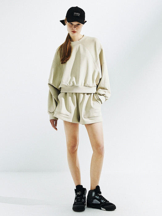 Dolman Sleeve Sweatshirt [Ash Khaki]