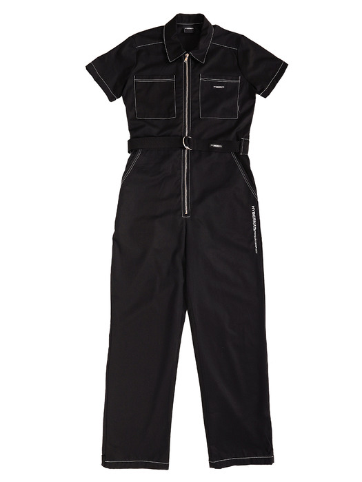 CARPENTERS COVERALL JUMPSUIT-BLACK