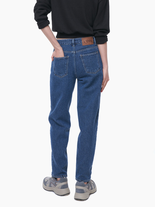 LW113 CASUAL TAPERED DENIM PANTS_BLUE