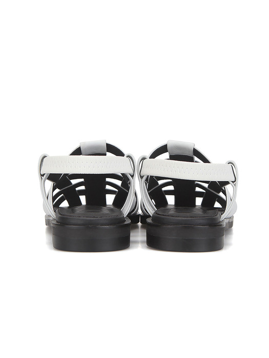 Lattice soft sole sandals 플랫 샌들 | White