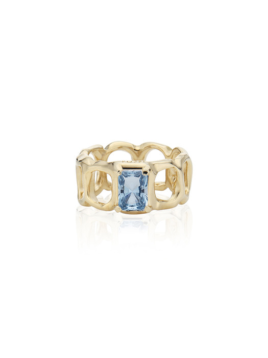 Gentle link ring (Topaz)