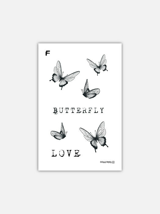 Butterfly 타투 스티커