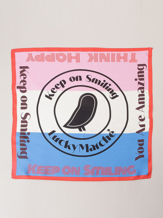 Message-print silk scarf_L7AJW20110XXX