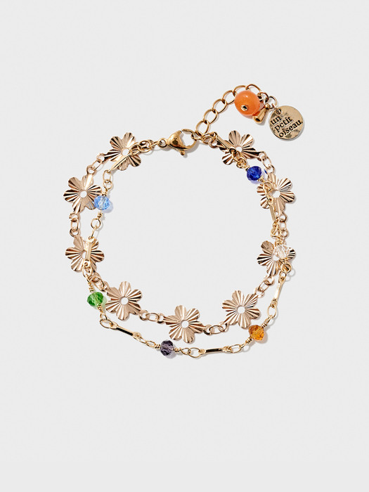 Flower chain bracelet