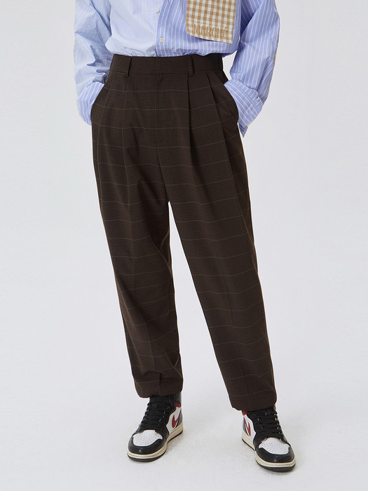 Banded Check Pants_QUPNX21500BRX