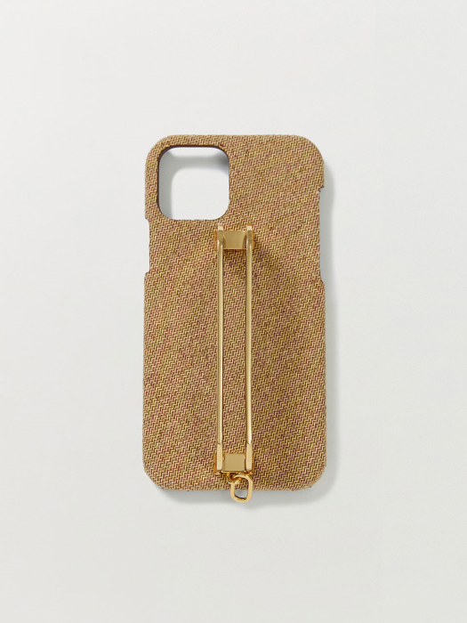 Phone Case with Leather Strap Liney Camel