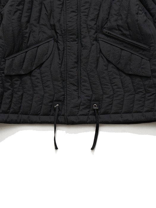 QUILTED BLOUSON / BLACK