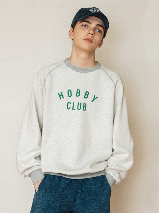 [기모VER]HOBBYCLUB RAGLAN SWEATSHIRT_GREEN