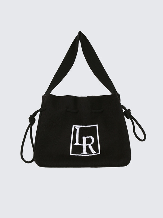 LOGO NET SHOULDER BAG BLACK