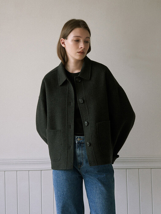 Handmade Stitch Wool Jacket