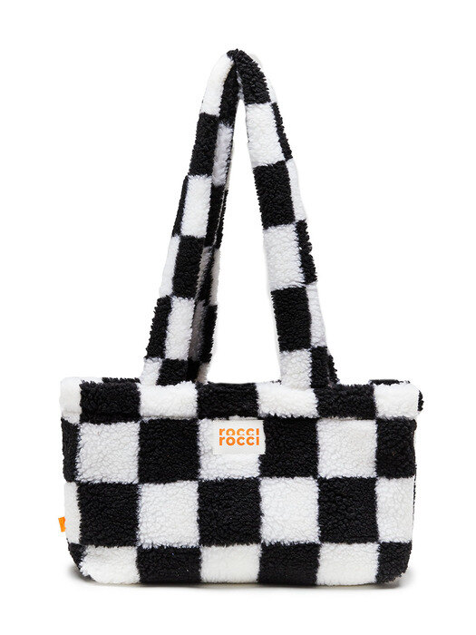 Rose Fleece Shopper Bag [CHECKERBOARD]