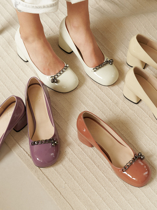 [트위드 뉴타입]Vanessa Patent Pumps_7 COLORS