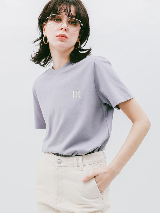 LR Point Half Sleeve T-Shirt  Lavender