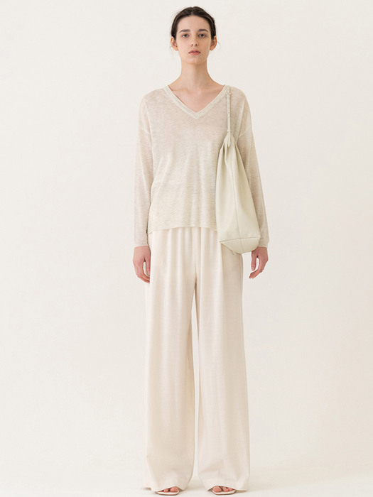SS22 Easy Wide Pants Ivory