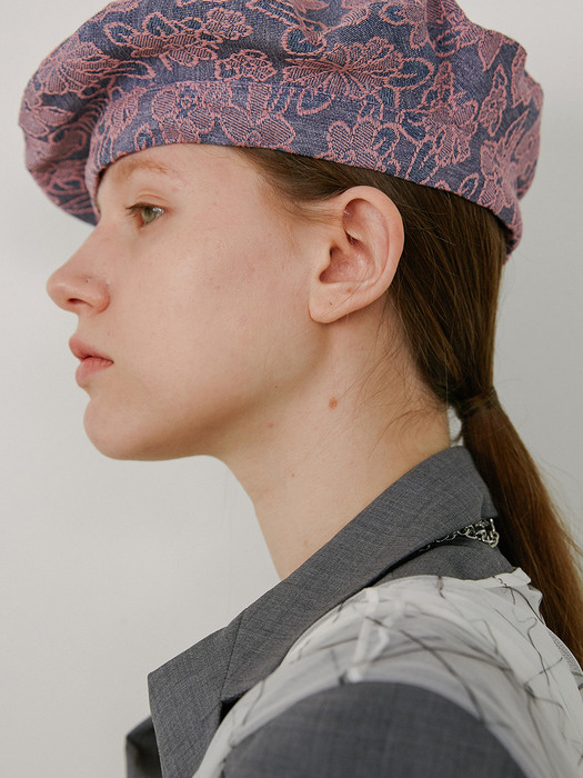 PLATE BERET_GARDEN PINK