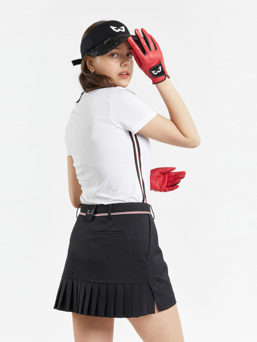화이트볼 골프웨어 여성 원포인트 기능성 골프티셔츠 (WHITE)