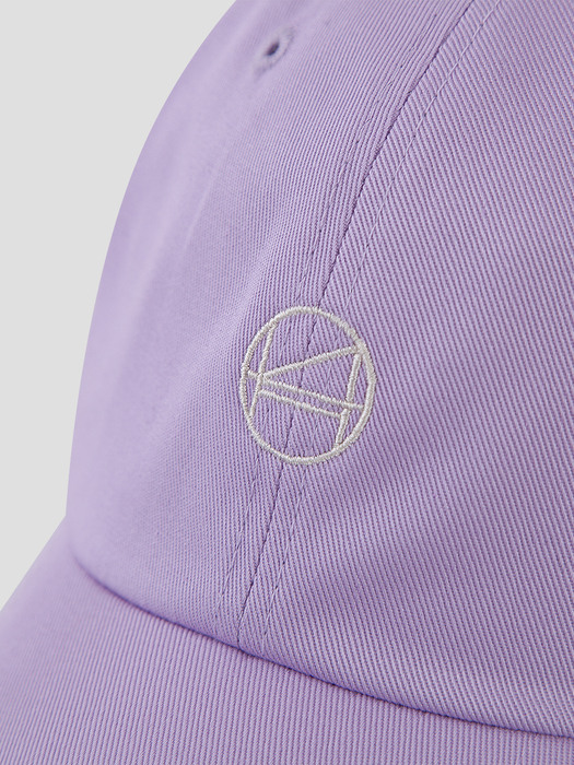 BASEBALL CAP WITH EMBROIDERED LOGO (LAVENDER)