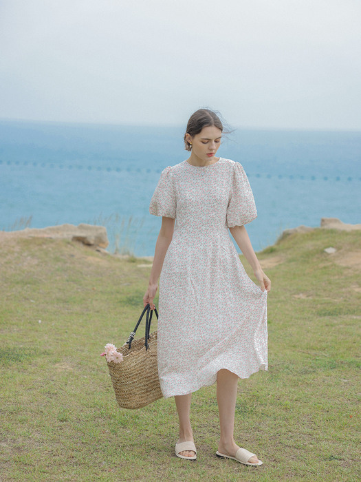 THERESE short sleeve dress_pink flower