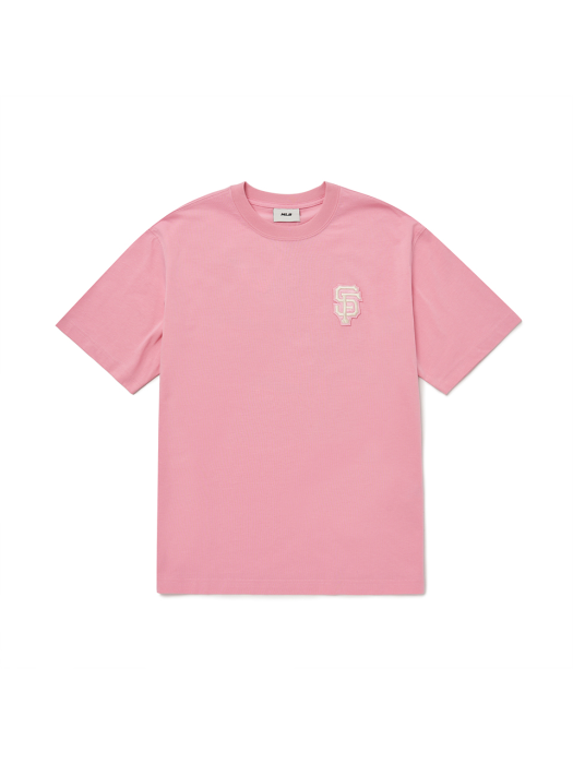 시티 라이프 오버핏 반팔 티셔츠 SF (Pink)