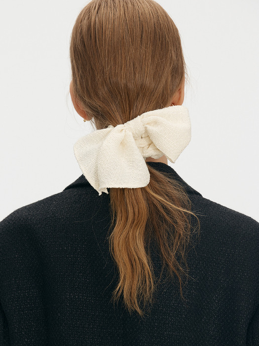 Tweed scrunchie - 2colors