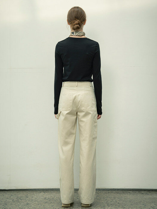 SIPT7057 carpenter pants_Cream