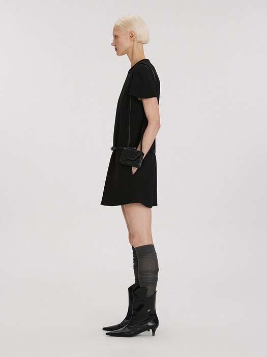 TWIGGY MINI DRESS (BLACK)