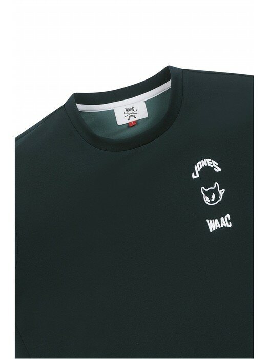 [WAAC X JONES] 로고 포인트 반팔 티셔츠 WMTCX22778GRD