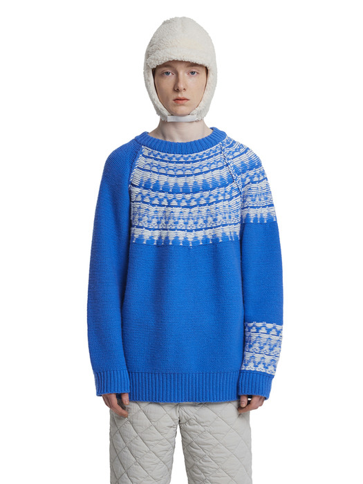 Reversible Nordic Sweater_Blue