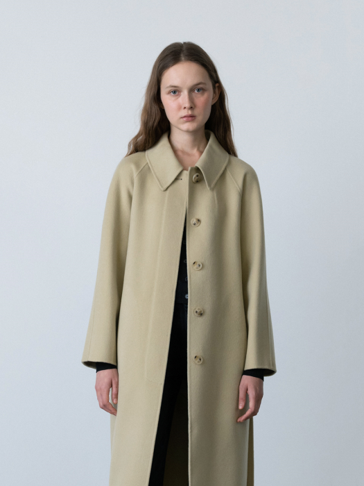 [묶음코드로 운영]Cashmere Handmade Mac Coat Sage (JWCO2F901E1)