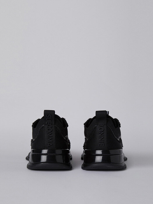 Knit pattern sneakers(black)_DG4DA22501BLK