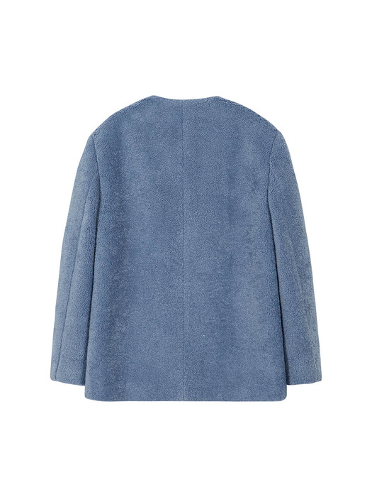 Fur Jacket in Blue VW2WJ100-22