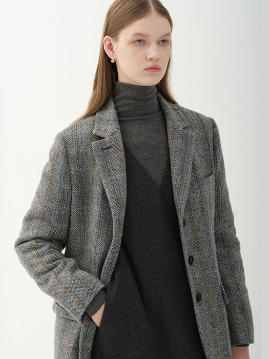 new classic wool jacket_gray