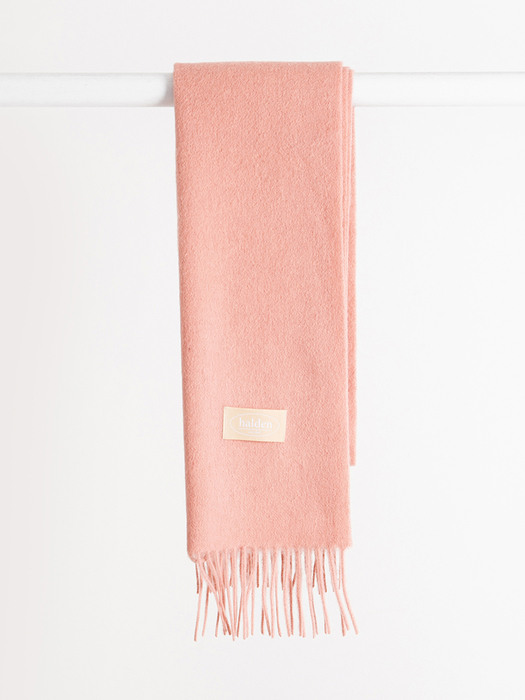 wool color muffler (M007_pink)