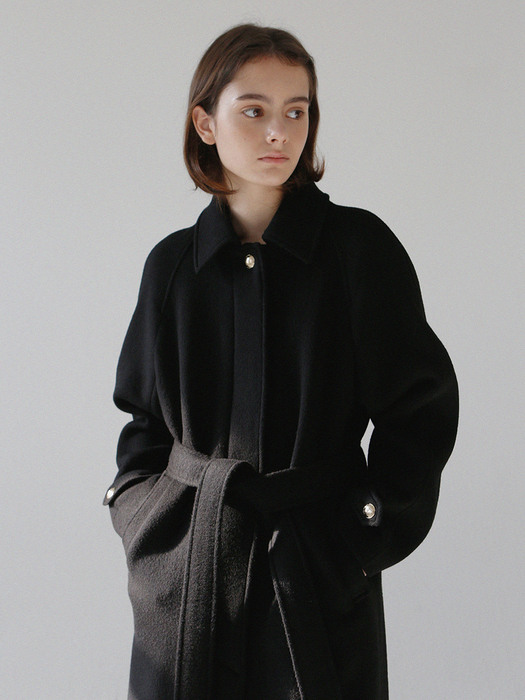 Delpy Belted Coat (black)