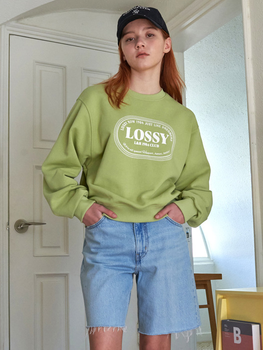 Lossy Rope Round Sweatshirt Olive