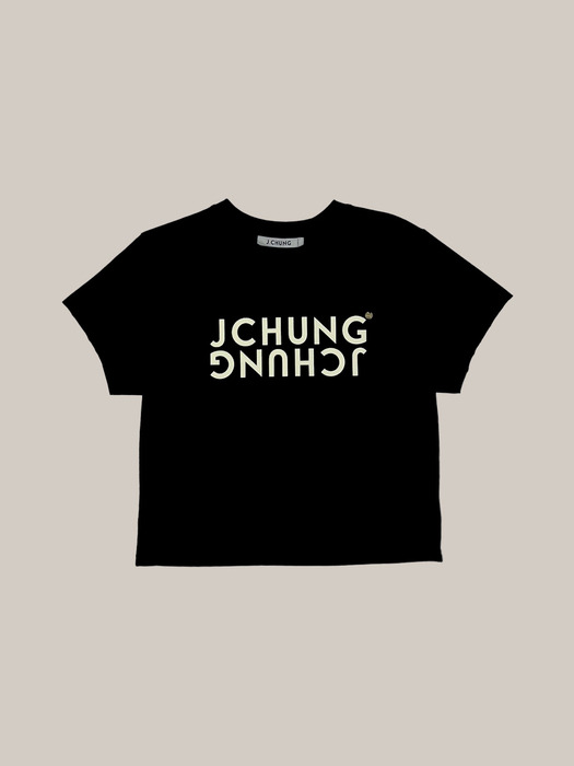 J.Chung Logo Crop Top_Black