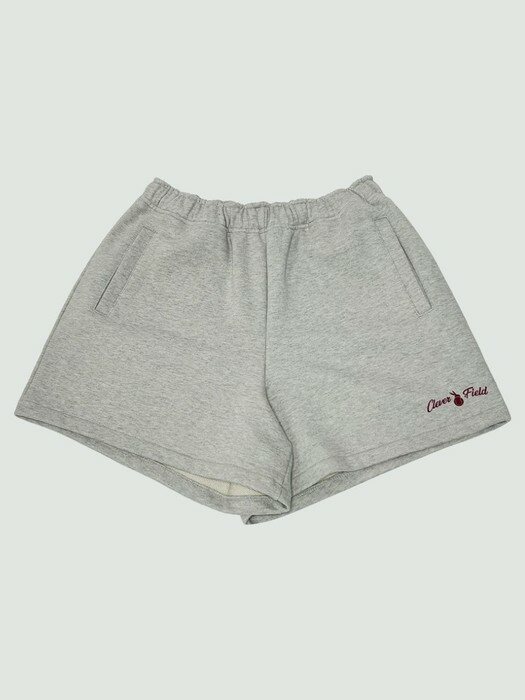 Clever Logo Sweat Shorts_Grey