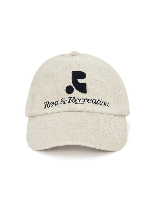 Rest&Recreation레스트앤레크레이션]RR LOGO TERRY BALL CAP - GREY