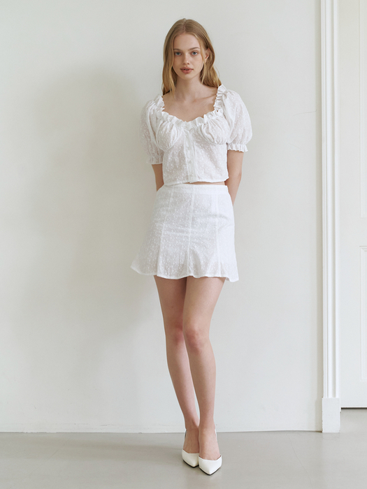 love blossom skirt - white